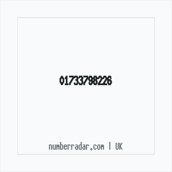Reverse number check for +44 1733 798226 — who called me?