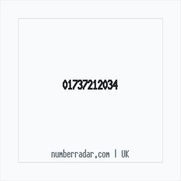 Reverse number check for +44 1737 212034 — who called me?