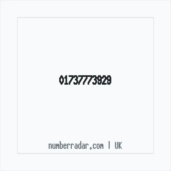 Reverse number check for +44 1737 773929 — who called me?