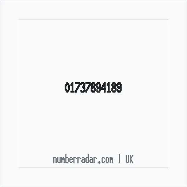 Reverse number check for +44 1737 894189 — who called me?