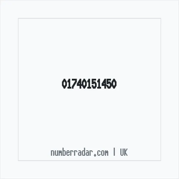 Reverse number check for +44 1740 151450 — who called me?