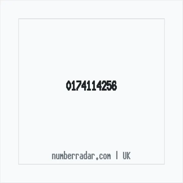 Reverse number check for +44 174114256 — who called me?
