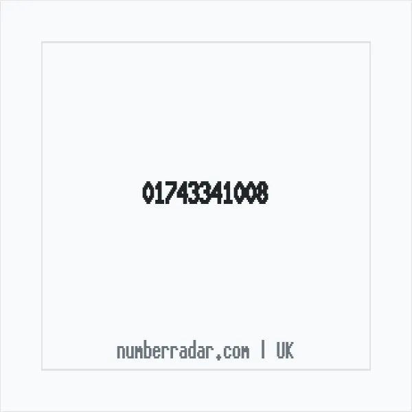 Reverse number check for +44 1743 341008 — who called me?