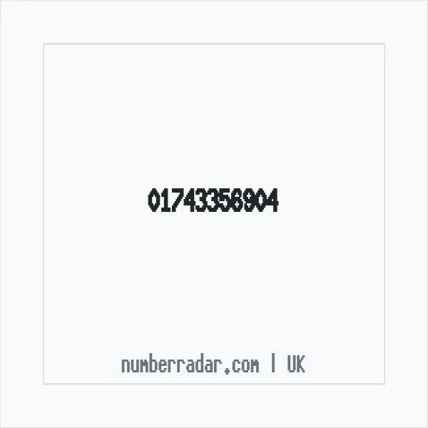 Reverse number check for +44 1743 356904 — who called me?