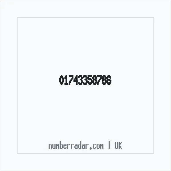 Reverse number check for +44 1743 358786 — who called me?