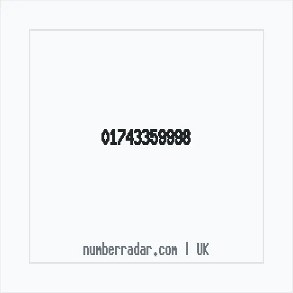 Reverse number check for +44 1743 359998 — who called me?
