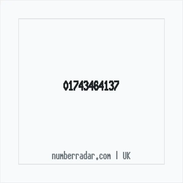 Reverse number check for +44 1743 464137 — who called me?