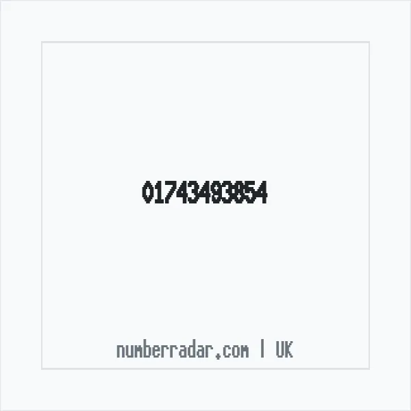 Reverse number check for +44 1743 493854 — who called me?