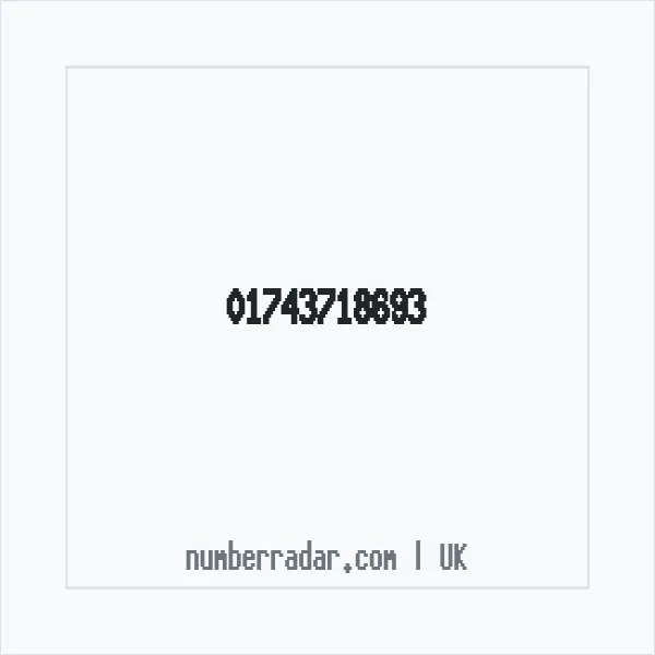 Reverse number check for +44 1743 718693 — who called me?