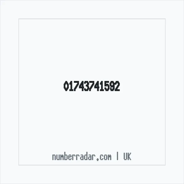 Reverse number check for +44 1743 741592 — who called me?