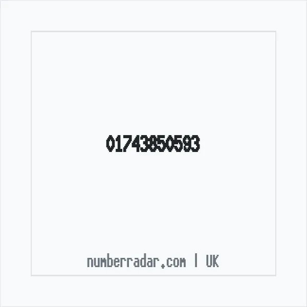 Reverse number check for +44 1743 850593 — who called me?