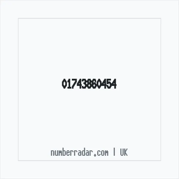 Reverse number check for +44 1743 860454 — who called me?