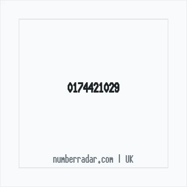 Reverse number check for +44 174421029 — who called me?
