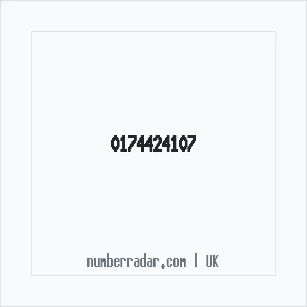 Reverse number check for +44 174424107 — who called me?