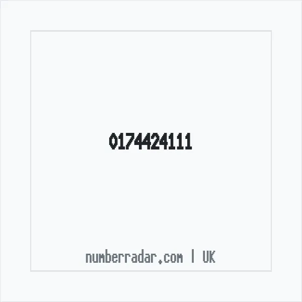 Reverse number check for +44 174424111 — who called me?
