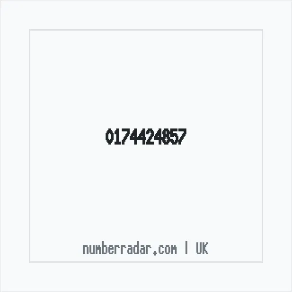 Reverse number check for +44 174424857 — who called me?