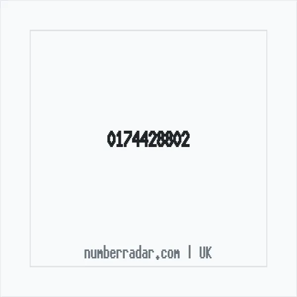 Reverse number check for +44 174428802 — who called me?