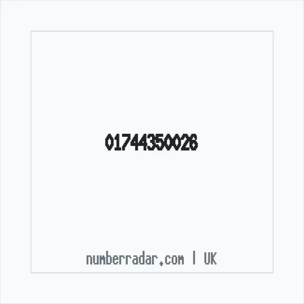 Reverse number check for +44 1744 350026 — who called me?