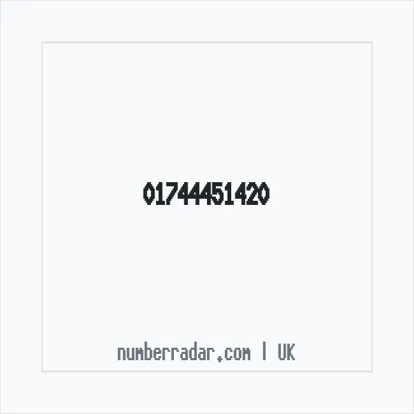 Reverse number check for +44 1744 451420 — who called me?