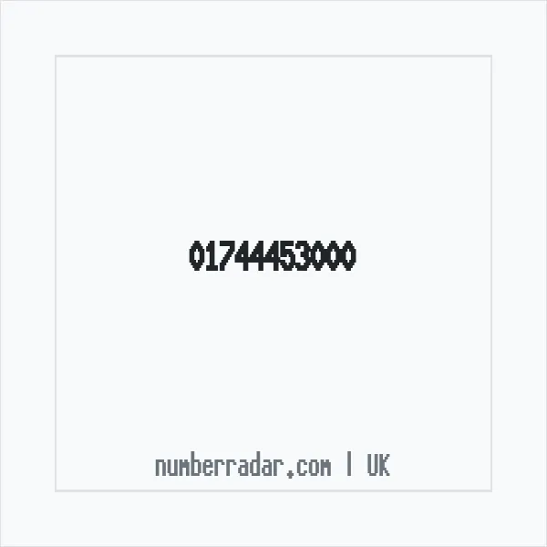 Reverse number check for +44 1744 453000 — who called me?