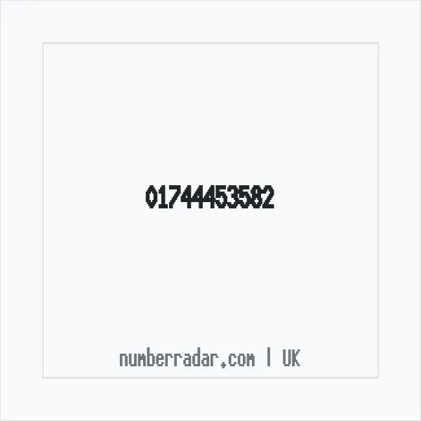 Reverse number check for +44 1744 453582 — who called me?