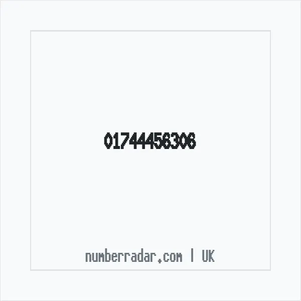 Reverse number check for +44 1744 456306 — who called me?