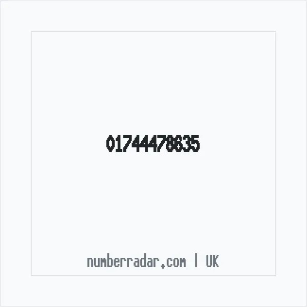Reverse number check for +44 1744 478635 — who called me?