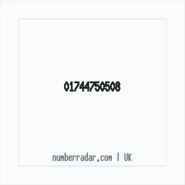Reverse number check for +44 1744 750508 — who called me?