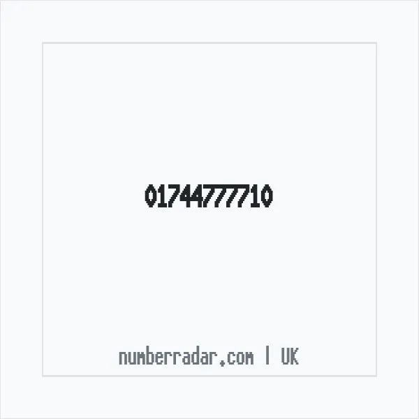 Reverse number check for +44 1744 777710 — who called me?