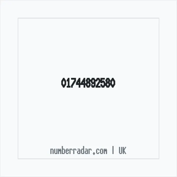 Reverse number check for +44 1744 892580 — who called me?