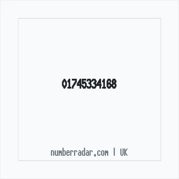 Reverse number check for +44 1745 334168 — who called me?