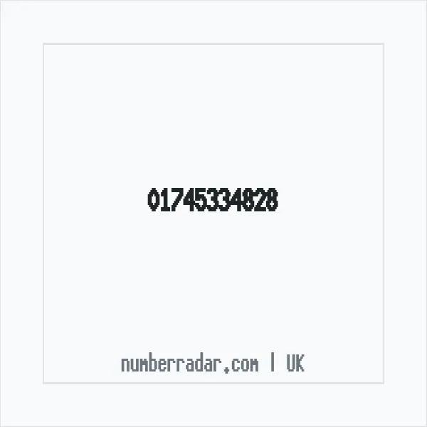 Reverse number check for +44 1745 334828 — who called me?