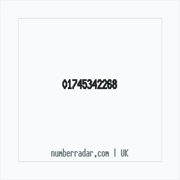 Reverse number check for +44 1745 342268 — who called me?