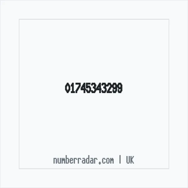 Reverse number check for +44 1745 343299 — who called me?