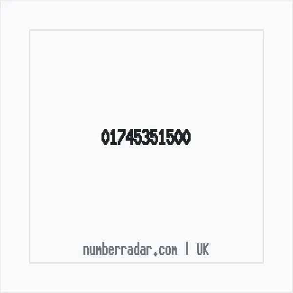 Reverse number check for +44 1745 351500 — who called me?