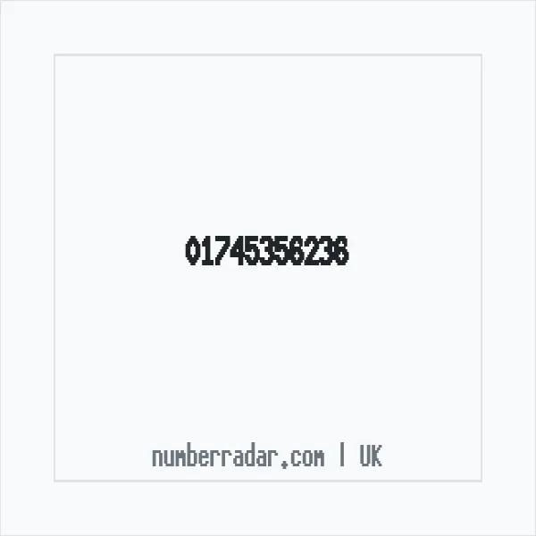 Reverse number check for +44 1745 356236 — who called me?