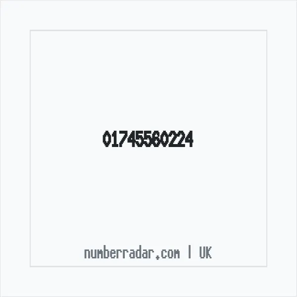 Reverse number check for +44 1745 560224 — who called me?