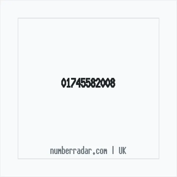Reverse number check for +44 1745 582008 — who called me?