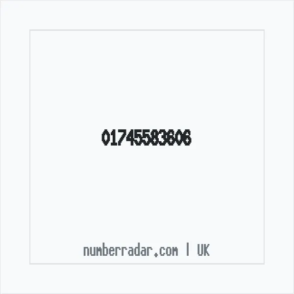 Reverse number check for +44 1745 583606 — who called me?