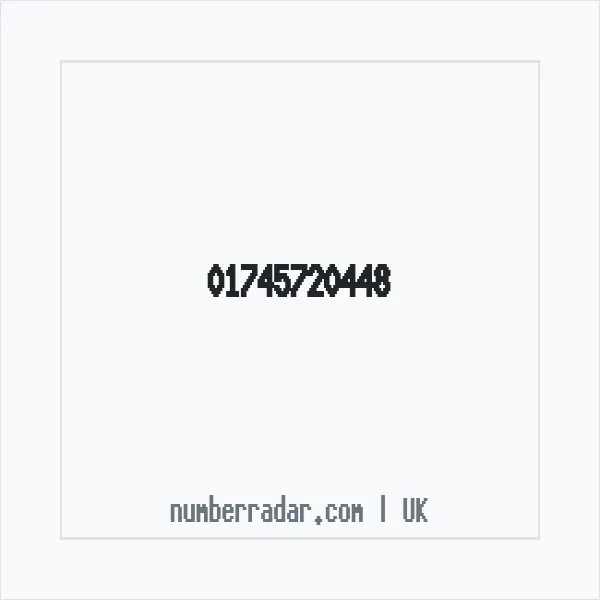 Reverse number check for +44 1745 720448 — who called me?