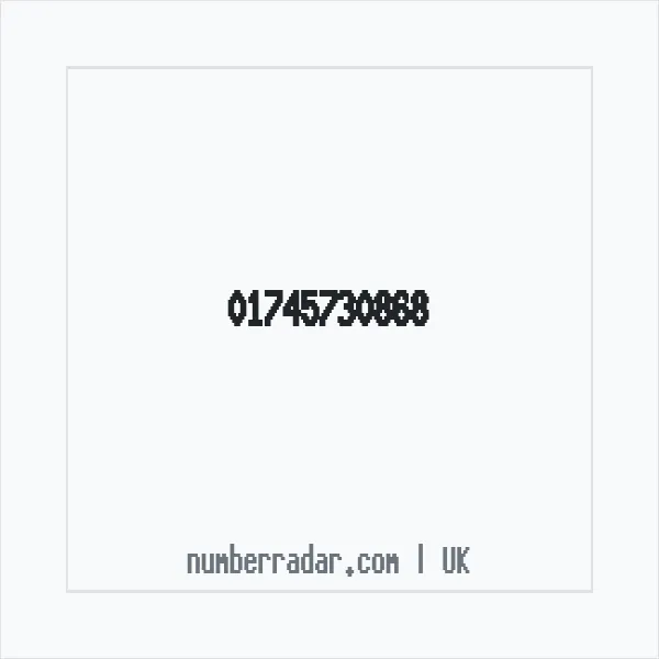 Reverse number check for +44 1745 730868 — who called me?