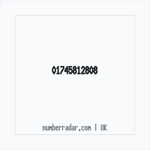 Reverse number check for +44 1745 812808 — who called me?