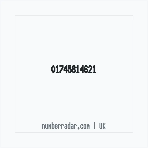 Reverse number check for +44 1745 814621 — who called me?