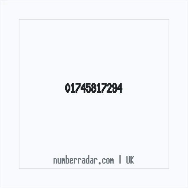 Reverse number check for +44 1745 817294 — who called me?