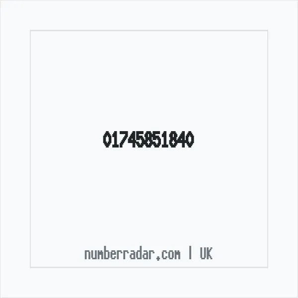 Reverse number check for +44 1745 851840 — who called me?