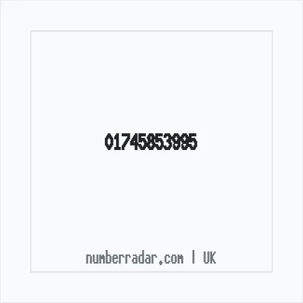 Reverse number check for +44 1745 853995 — who called me?