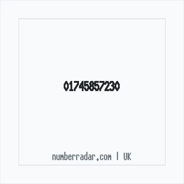 Reverse number check for +44 1745 857230 — who called me?