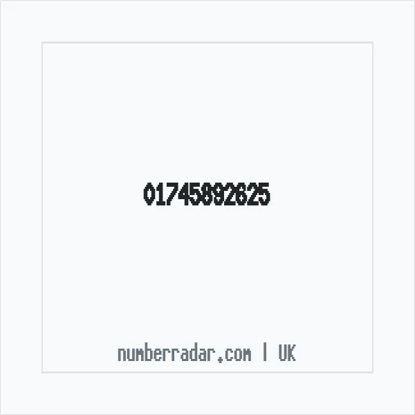 Reverse number check for +44 1745 892625 — who called me?