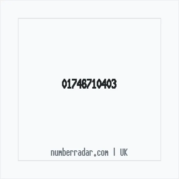 Reverse number check for +44 1746 710403 — who called me?