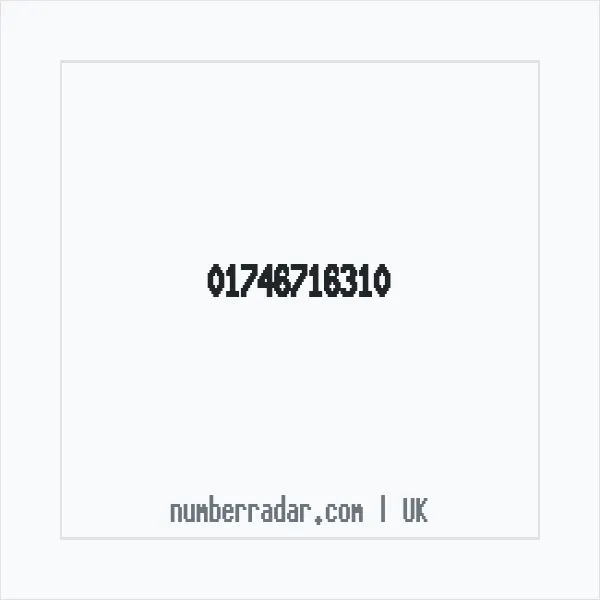 Reverse number check for +44 1746 716310 — who called me?